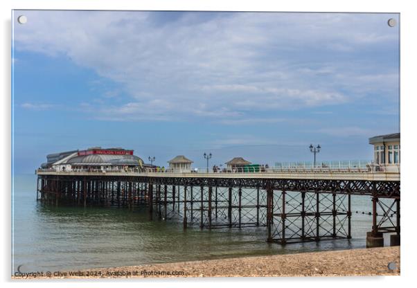 Cromer Pier Acrylic by Clive Wells