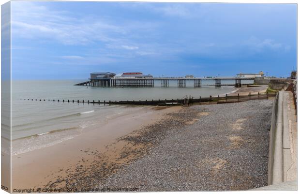 Cromer Pier seaside Canvas Print by Clive Wells