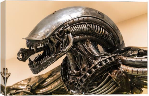 Alien Canvas Print by Clive Wells