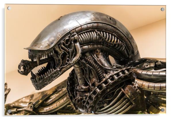 Alien Acrylic by Clive Wells