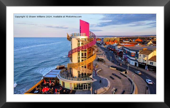 Redcar Beacon  Framed Mounted Print by Shawn Williams