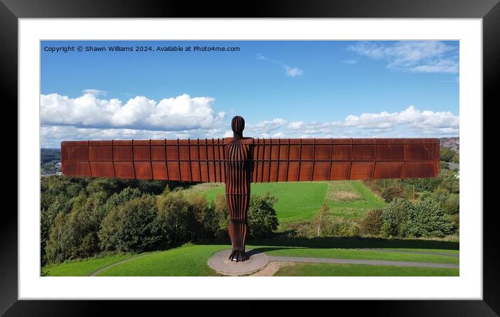 Angel of the North Framed Mounted Print by Shawn Williams