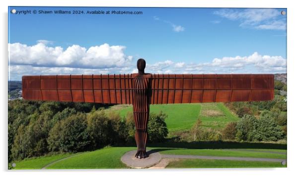 Angel of the North Acrylic by Shawn Williams