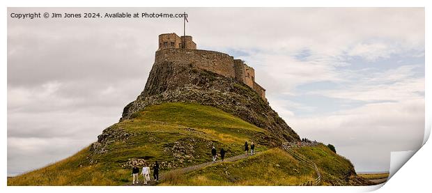 Lindisfarne Castle Panorama Print by Jim Jones