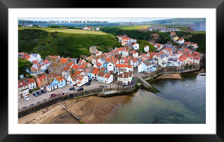 Staithes Fishing Village  Framed Mounted Print by Shawn Williams
