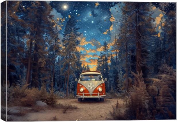 Volkswagen Camper Canvas Print by Picture Wizard