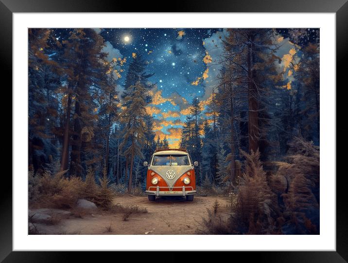 Volkswagen Camper Framed Mounted Print by Picture Wizard