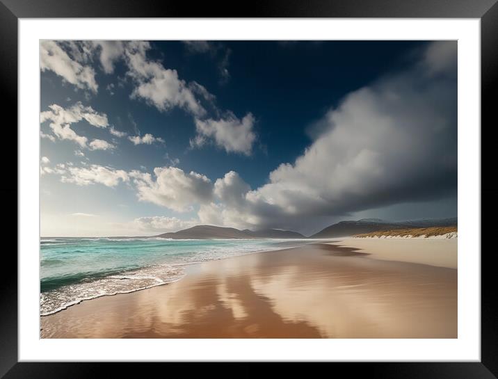 Luskentyre Beach Framed Mounted Print by Picture Wizard
