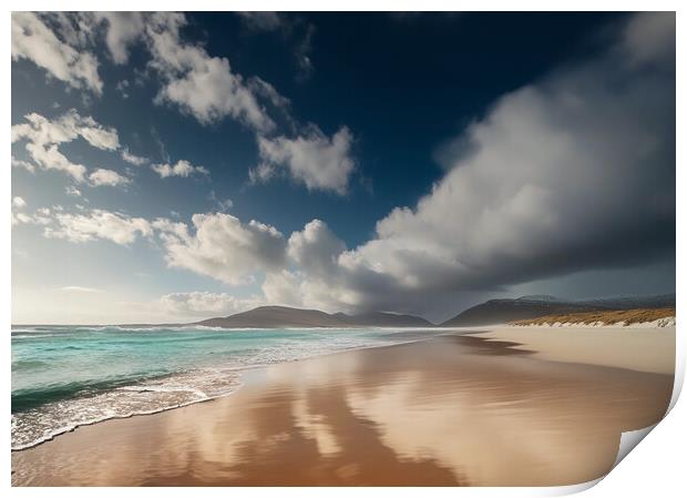 Luskentyre Beach Print by Picture Wizard