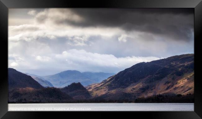 Derwent Water View Lake District. Framed Print by Craig Yates