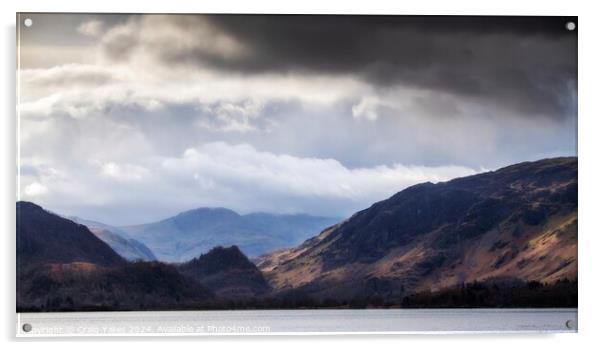 Derwent Water View Lake District. Acrylic by Craig Yates