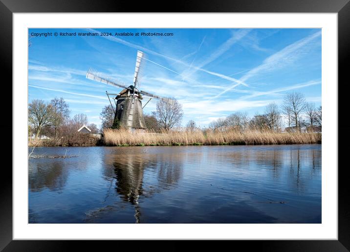 Windmill “De 1100 Roe” Framed Mounted Print by Richard Wareham