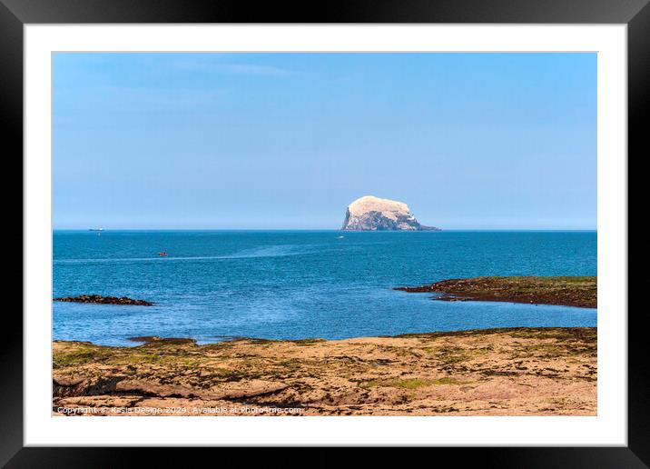 The Bass Rock in all its Magnificence Framed Mounted Print by Kasia Design