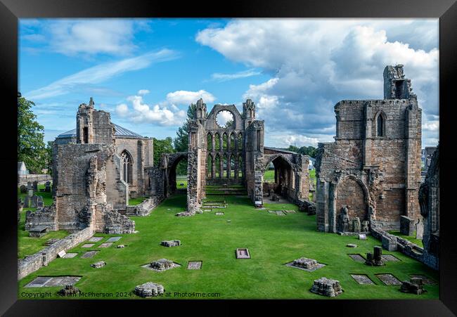 Elgin Cathedral Framed Print by Tom McPherson