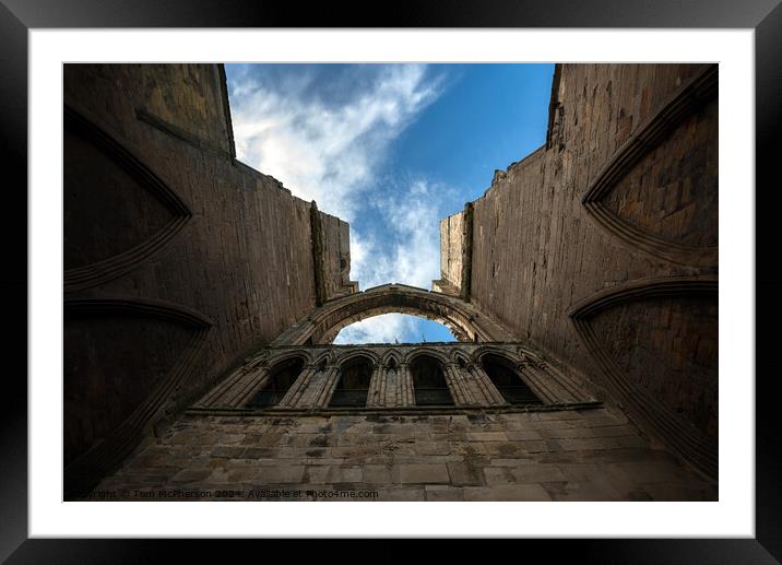 Elgin Cathedral  Framed Mounted Print by Tom McPherson