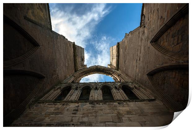 Elgin Cathedral  Print by Tom McPherson