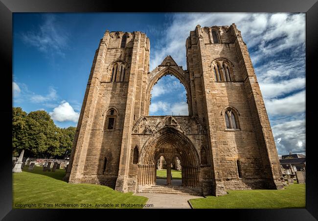 Elgin Cathedral  Framed Print by Tom McPherson