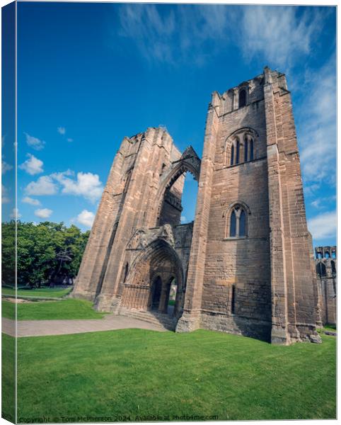 Elgin Cathedral  Canvas Print by Tom McPherson