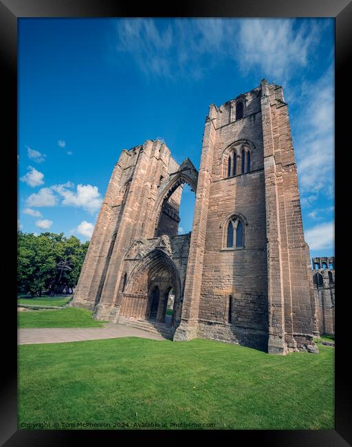 Elgin Cathedral  Framed Print by Tom McPherson