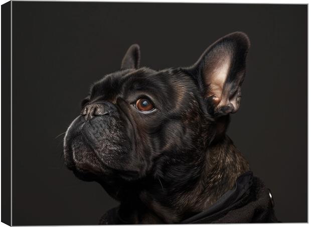 French Bulldog Portrait Canvas Print by K9 Art