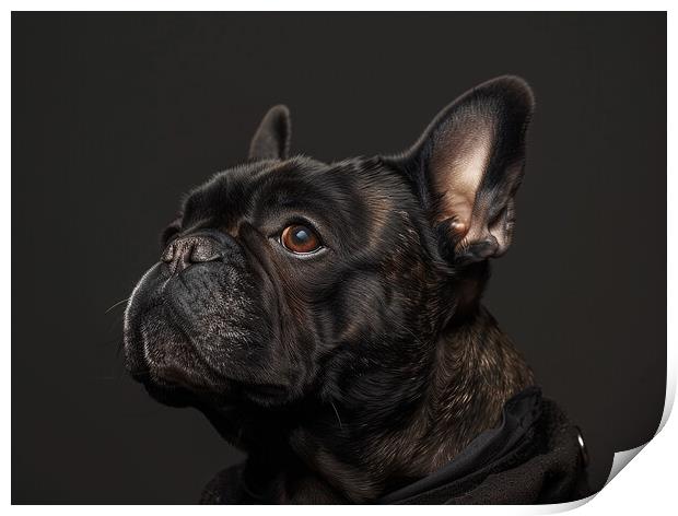 French Bulldog Portrait Print by K9 Art