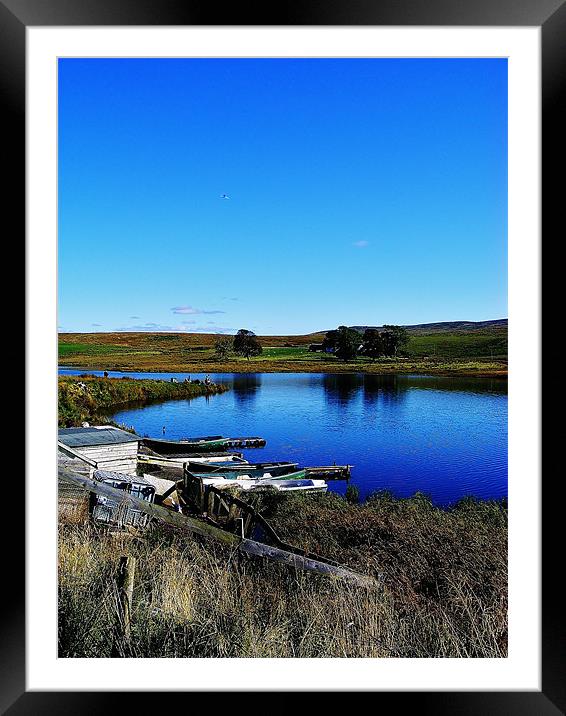 Fishing at the Cut Framed Mounted Print by Laura McGlinn Photog