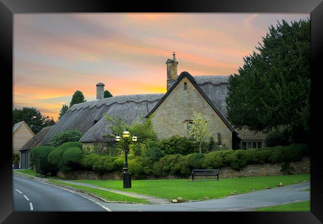 Chipping Campden Thatched Cottage Framed Print by Alison Chambers