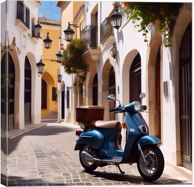 Marbella old town Canvas Print by Zap Photos