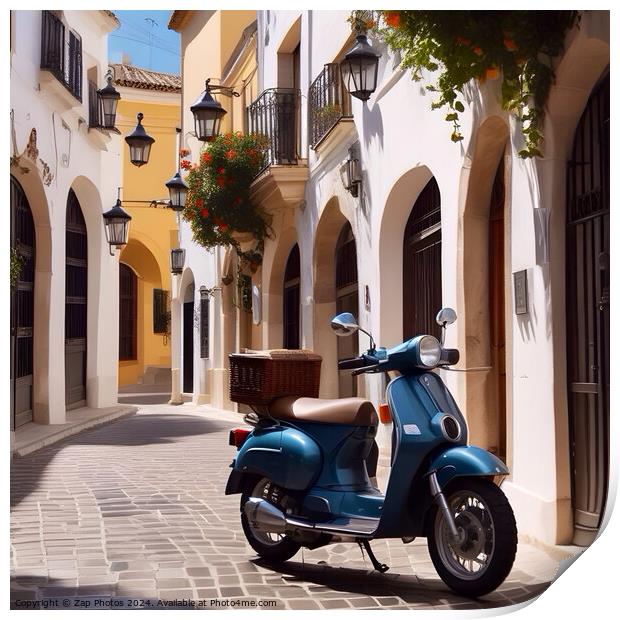 Marbella old town Print by Zap Photos