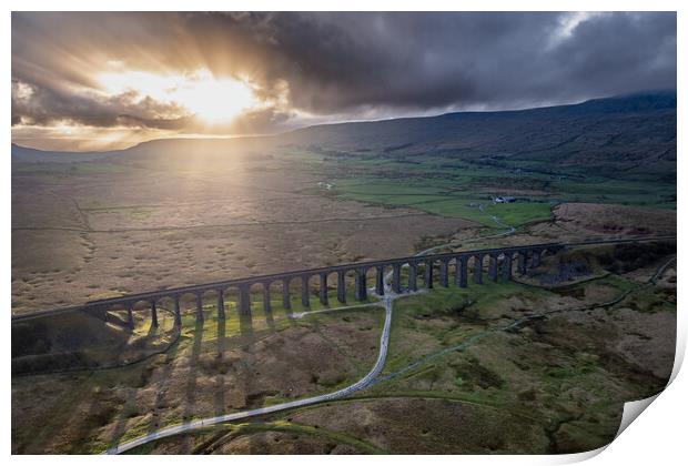 Ribblehead Viaduct Panorama Print by Apollo Aerial Photography