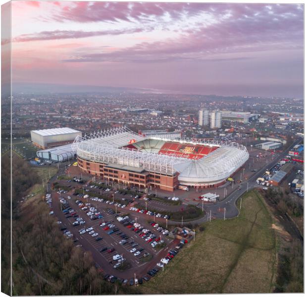 Stadium of Light Sunderland Canvas Print by Apollo Aerial Photography