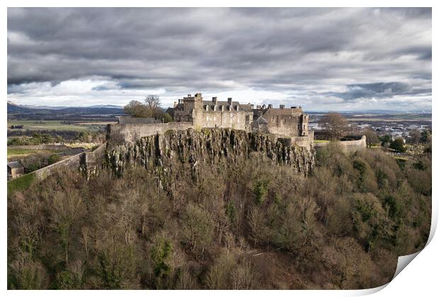 Stirling Castle Print by Apollo Aerial Photography