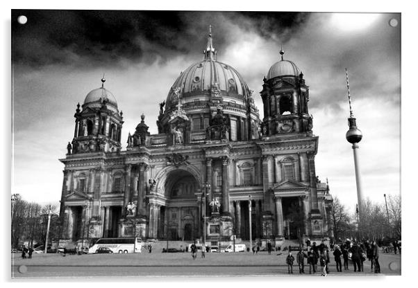 Berlin Cathedral Berliner Dom Germany Acrylic by Andy Evans Photos