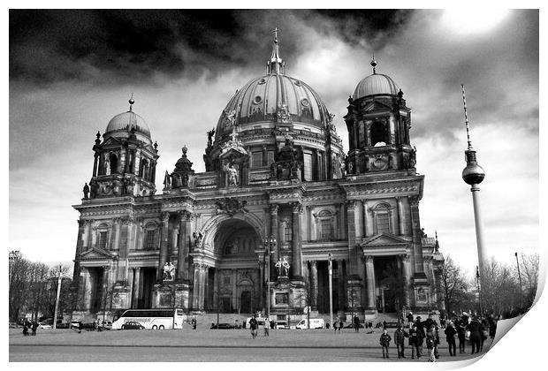 Berlin Cathedral Berliner Dom Germany Print by Andy Evans Photos