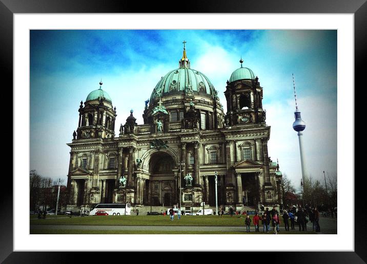 Berlin Cathedral Berliner Dom Germany Framed Mounted Print by Andy Evans Photos