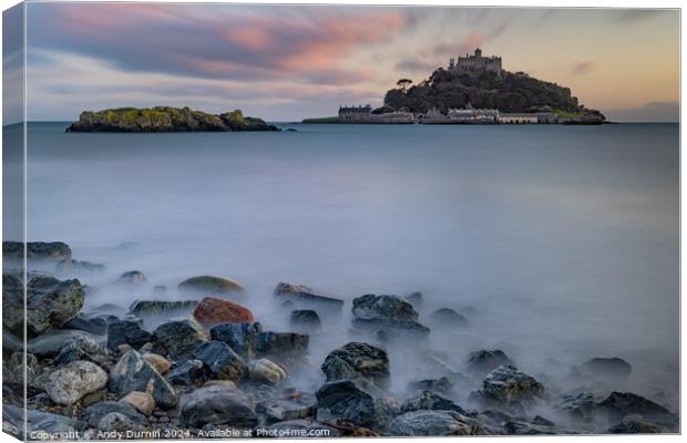 St Michaels Mount Long Exposure Canvas Print by Andy Durnin