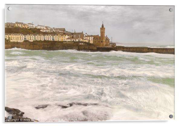 A Breezy Porthleven Acrylic by Andy Durnin
