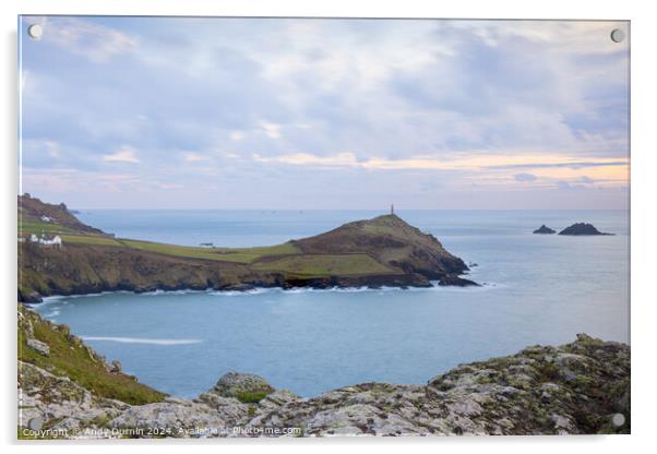 Cape Cornwall From Kenidjack Acrylic by Andy Durnin
