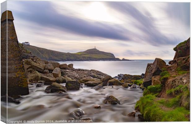 cape Cornwall from Kenidjack Valley Canvas Print by Andy Durnin