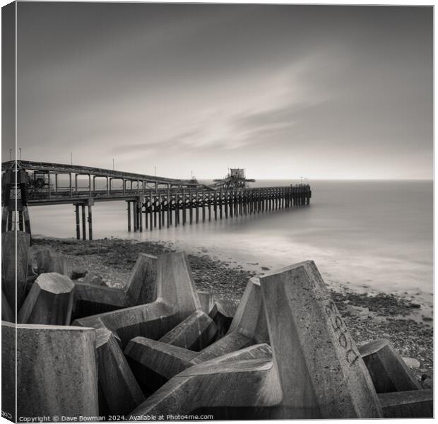 Raynes Jetty Canvas Print by Dave Bowman