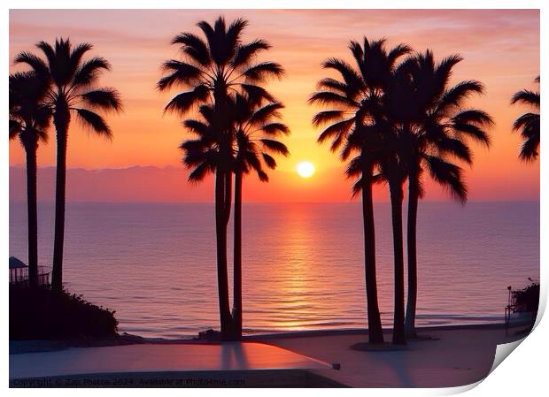 Sunrise Marbella  Print by Zap Photos
