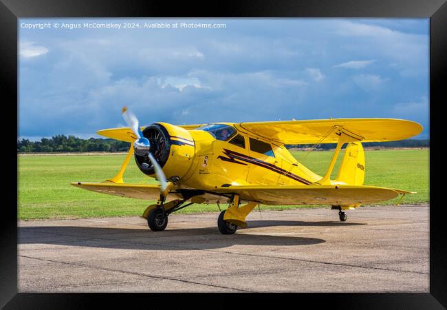 Beech D17S Staggerwing biplane N9405H Framed Print by Angus McComiskey