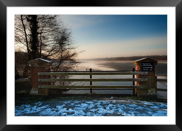 Ormesby Broad from the bridge Framed Mounted Print by Stephen Mole