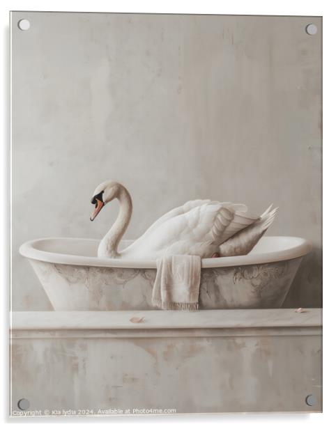 Swan Bath Acrylic by Kia lydia