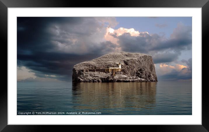 Bass Rock Framed Mounted Print by Tom McPherson