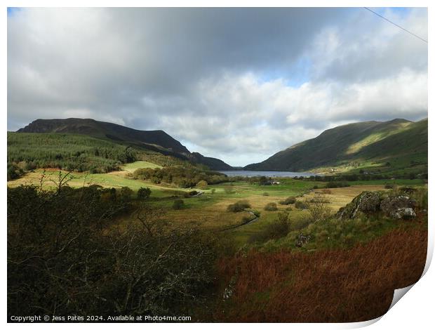 View from Welsh Highland Railway Print by Jess Pates