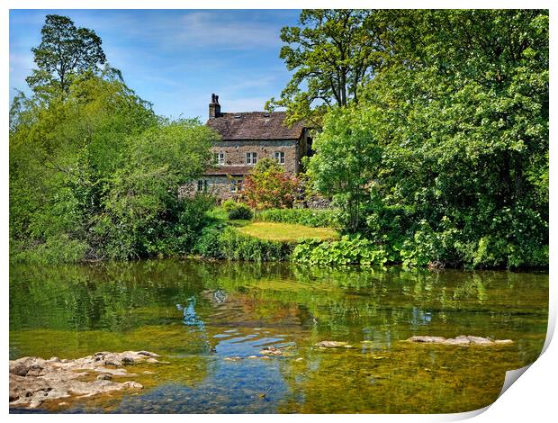 Grassington Cottage Yorkshire Dales  Print by Darren Galpin