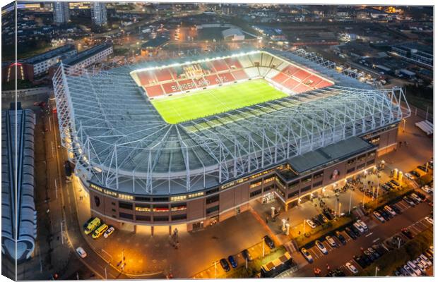 Stadium Of Light Canvas Print by Apollo Aerial Photography