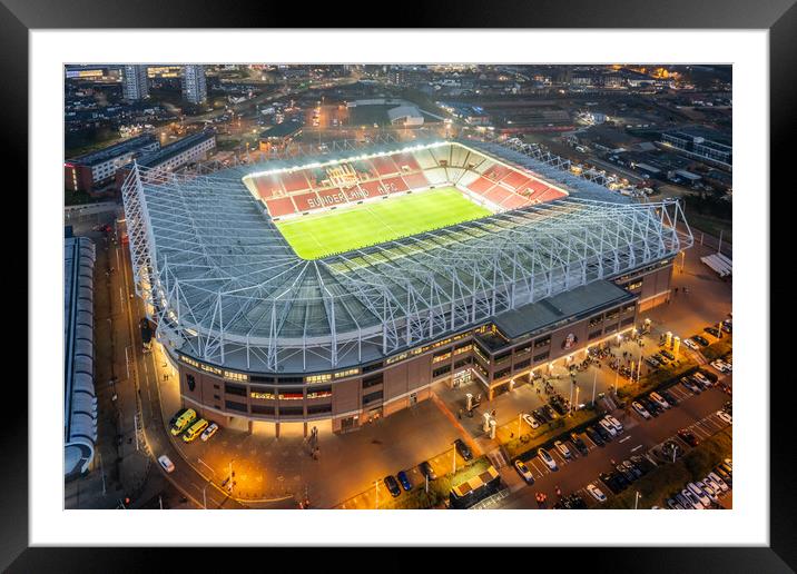 Stadium Of Light Framed Mounted Print by Apollo Aerial Photography