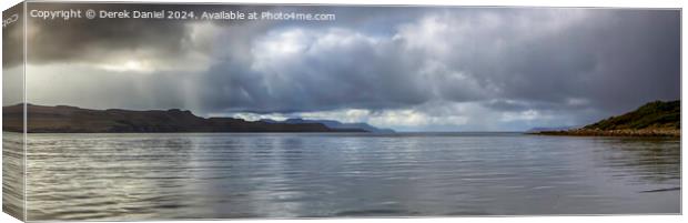A Moody Morning At Loch Brittle, Isle of Skye (panoramic) Canvas Print by Derek Daniel
